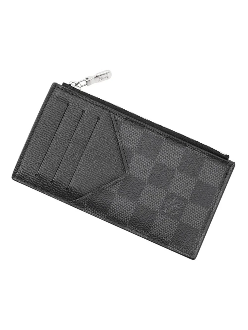 Louis Vuitton Card Case Damier Graphite Coin Holder Black